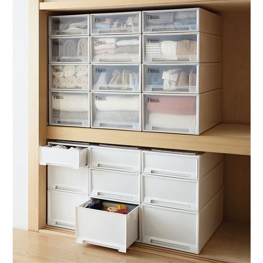 押し入れ上段 クリアー 左列:(上から) A・B・B・C 中列・右列:(上から) E・F・F・G<br>押し入れ下段 ホワイト 左列:(上から) A・B・C 中列・右列:(上から) E・F・G※このカラーは販売しておりません。