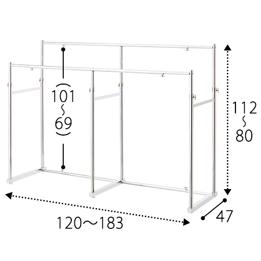 B (ワイド)<br>※寸法の単位はcm、()内は内寸です。