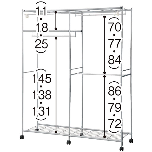 C～E内部構造<br>※寸法の単位はcm、( )内は内寸です。