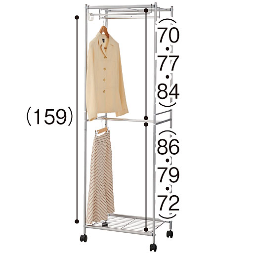 B (幅60cm) 内部構造<br>※寸法の単位はcm、( )内は内寸です。