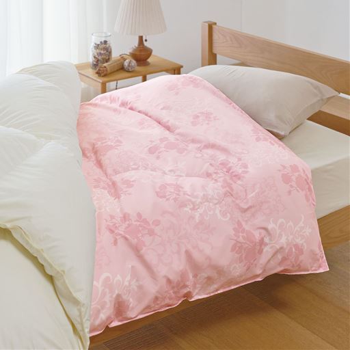 ピンク ※商品は肌掛け布団です。<br>掛け布団の下のインナーケットとしても!