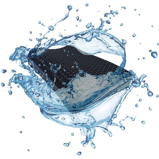 丸洗いOK! 丸ごと洗える素材だから清潔。活性炭入りでニオイ対策にも。