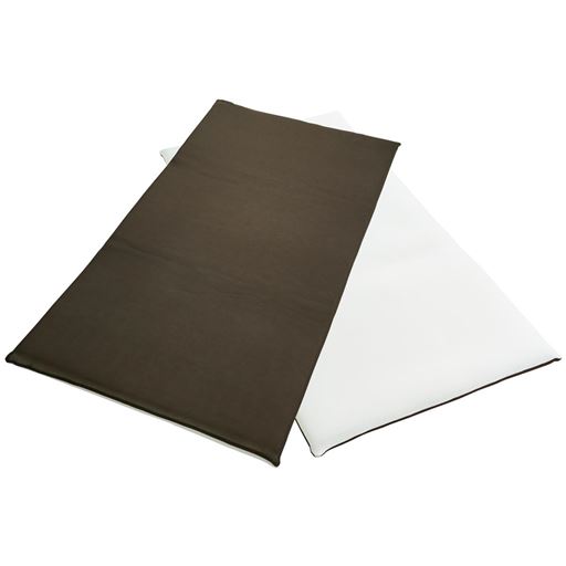 ホワイト/ブラウン 今ある寝具にプラスするならコレ!硬い面と柔らかい面好きな方で使えるのがすごくいい