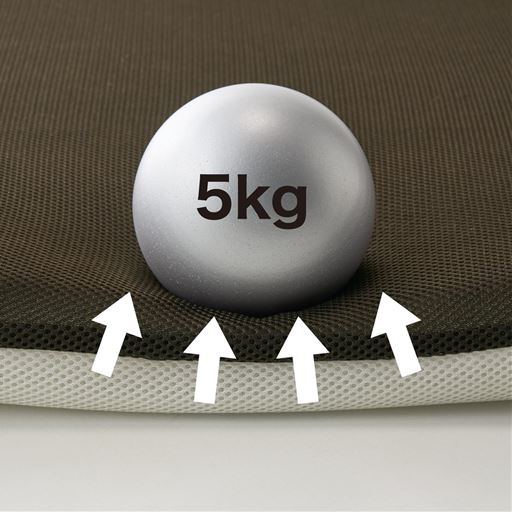 適度な反発性で心地よい寝姿勢をキープ。腰まわりをしっかり支える寝心地です。