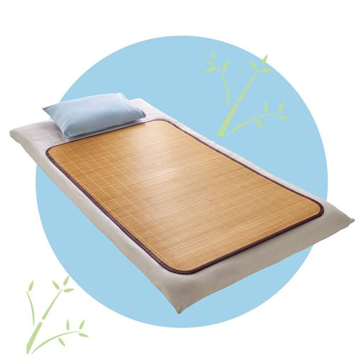 天然素材の「竹」が、熱を吸収してひんやり!