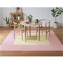 ピンク系×16 ベージュ×1 アイボリー×8 45×45cm<br>ダイニングラグとしても。
