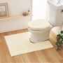 ホワイト系<br>※商品はフタカバー(特殊型)です。トイレマットはCG-516を使用しています。