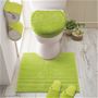 アップルグリーン(特殊型) ※商品はフタカバーです。<br>※トイレマット:CG-521、便座カバー:CG-578、ペーパーホルダーカバー:CG-585、スリッパ:WG-104を使用