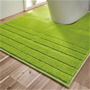 アップルグリーン ロング(横70×縦90cm)<br>毛足の長短で表現したラインがアクセント。