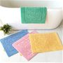 (上から時計周りに)グリーン・イエロー・ピンク・ブルー<br>触れた瞬間1秒吸水! 乾度良好&reg;バスマットです。