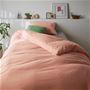 ピンク<br>ふっくらやさしい肌ざわりの綿100%ネル掛け布団カバーです。