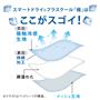 「極」は、スマートドライ&reg;プラスクール生地の裏側に湿度調節機能を持つ素材を加工した特殊構造。ひんやり効果を持続させます。