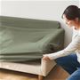 ソファ本体用のカバーは、かぶせるだけ(C～Fのみ)。