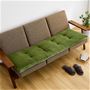 グリーン(3人掛け用)<br>ボリュームたっぷりでふかふか! あったかソファパッドです。