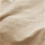 生地拡大(オークベージュ)<br>細かな繊維を起毛した、やわらかなマイクロフリース素材。
