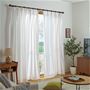 オフホワイト<br>熱・視線は防ぎ、お部屋を明るくする遮熱ボイルレースカーテンです。