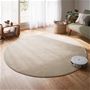 ベージュ C (円形/直径185cm)<br>とろけるようになめらか! 厚みが選べるメレンゲタッチラグです。