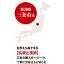 新潟県三条市産<br>世界をも魅了する伝統と技術で、三条の職人が一つひとつ丁寧に刃を仕上げました。