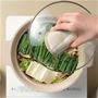 調理中の中身が見えやすいガラス蓋