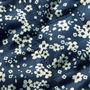 D(ネイビー/花柄) 生地拡大