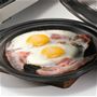 ベーコンエッグ 加熱時間4分<br>※加熱時間の目安は500Wです。料理によっては余熱が必要な場合もあります。