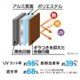 4層構造で熱や光・紫外線をしっかりカット。<br>※画像はイメージです。