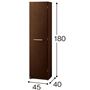 B (幅45cm) ダークブラウン<br>※寸法の単位は約cmです。