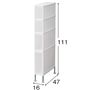 ホワイト C (幅16×高さ111cm/4段)<br>※寸法の単位はcmです。