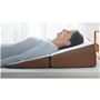 ブラウン<br>快適な睡眠角度で呼吸がラクに! 背中から支える斜めまくらです。