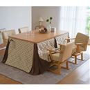 ダイニングこたつテーブル＆こたつ掛け布団セット