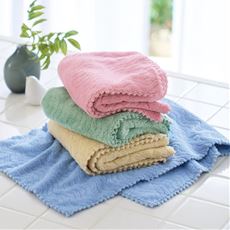 吸水美神タオル 抗菌防臭加工つき(同色2枚組)