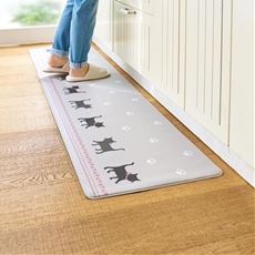 サッと拭くだけ! PVCキッチンマット