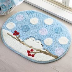 シマエナガのバスマット