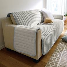 キルトソファカバー・中掛けタイプ(綿100%サッカー)