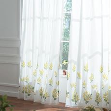 遮熱・保温ミラーレースカーテン(裾レース付き)