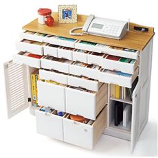 キャビネット(引き出したくさん)/隠しキャスター付き