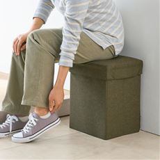 防災リュックになる玄関チェア