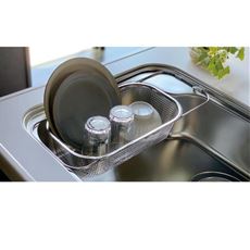 シンクに渡せる深型水切りかご