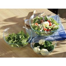 KOGU 割れにくい耐熱クリアボウル3点セット