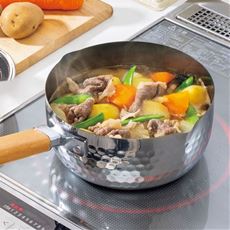 IH対応 セラミック加工雪平鍋(ステンレス製)