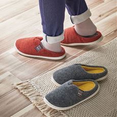 靴感覚のあったかルームシューズ