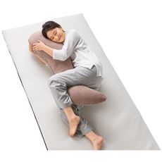 足が挟みやすいパイル抱きまくら(カバー付き)