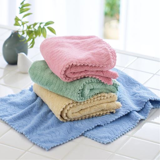 吸水美神タオル 抗菌防臭加工つき(同色2枚組)