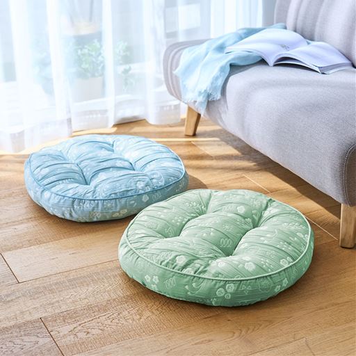 ふくれ織りのふんわり座布団