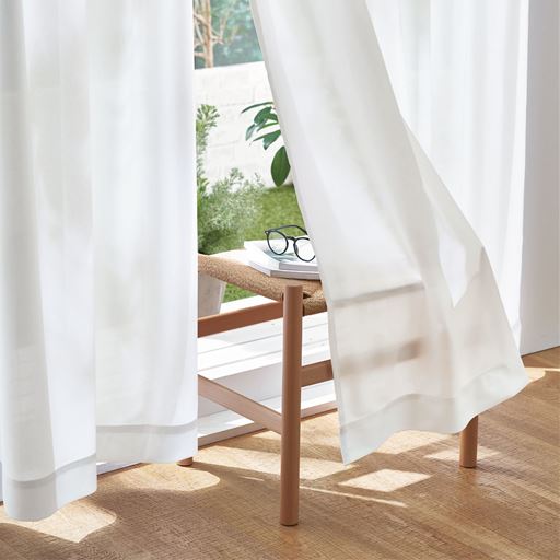 ミラーレースカーテン(UVカット約90%)