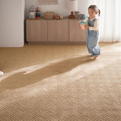 足音を軽減するふかふかカーペット(防ダニ・遮音)