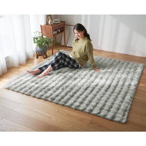 ふっかふかのポコポコシャギーラグ