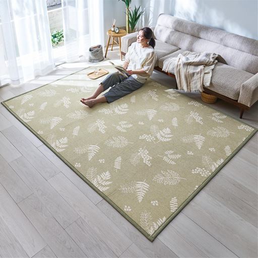 麻風タッチのさらさらラグ