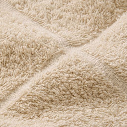 生地拡大(ソフトベージュ)<br>やわらかい風合いで使いやすいほどよい厚み。