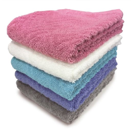 上品なヘリンボーン柄で使いやすいデザイン。<br>(上から) ピンク・ホワイト・ブルー・グリーン・グレー